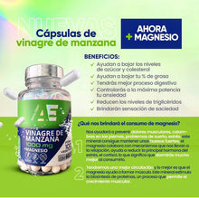 Load image into Gallery viewer, AE- Cápsulas Vinagre de Manzana + Magnesium
