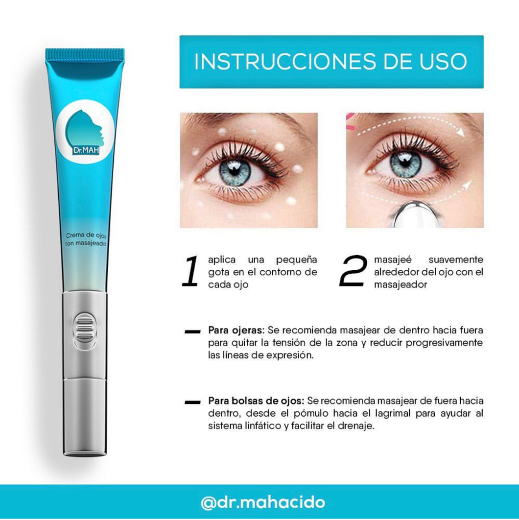 Mah Electric Eye Cream Vibration with Massager Anti-Aging Wrinkle Moisturizer